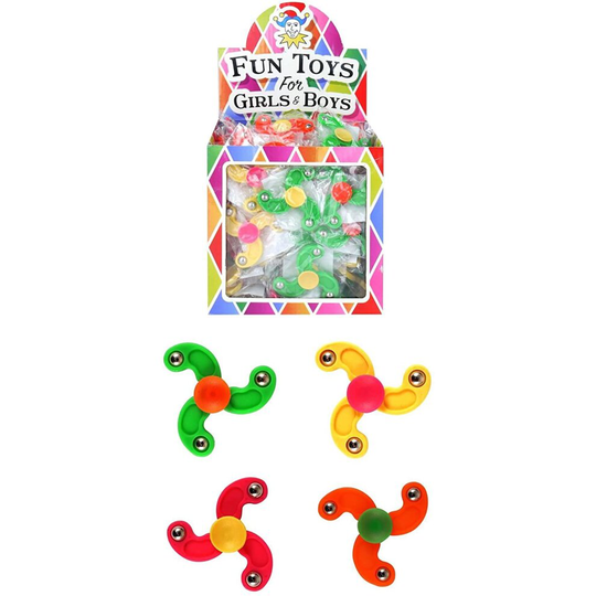 Henbrandt 12x Mini Finger Spinner Sensory Fidget Toys Stress Relief and Anxiety Relief for Children
