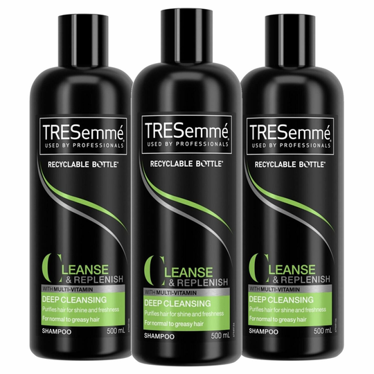 Tresemmé Cleanse & Replenish Deep Cleansing Shampoo 3 X 500Ml