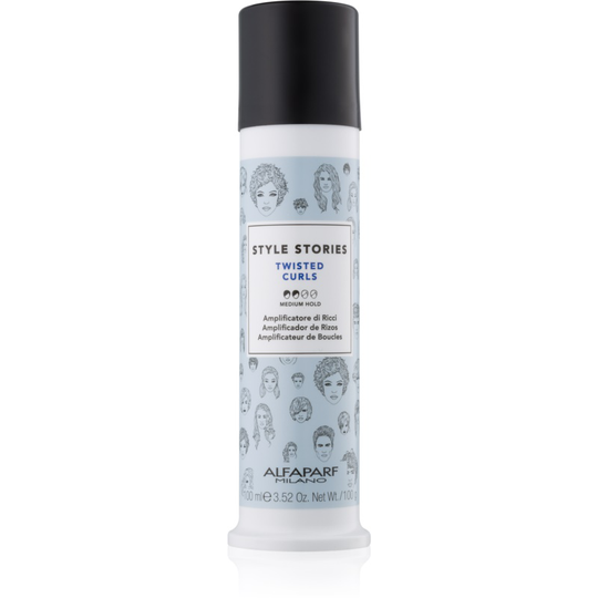 Alfaparf Milano Style Stories The Range Texturizing Styling Cream for Curl Definition Medium Control Twisted Curls 100 ml