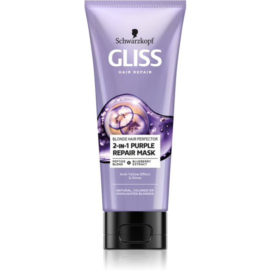 Schwarzkopf Gliss Blonde Hair Perfector Regenerating Hair Mask for bleached or highlighted hair 200 ml