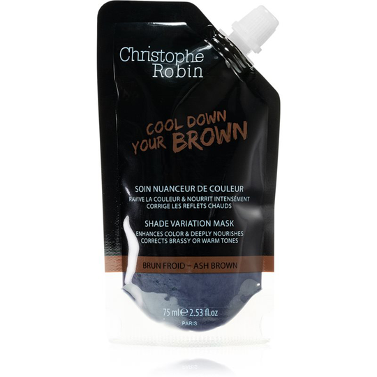Christophe Robin Shade Variation Mask Bonding Color Mask for Hair Ash Brown 75 ml
