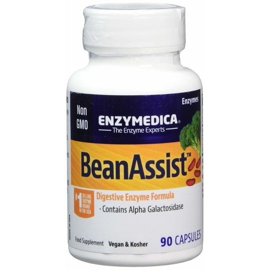 Enzymedica Bean Assist Dietary Supplement Capsules, 90-Count