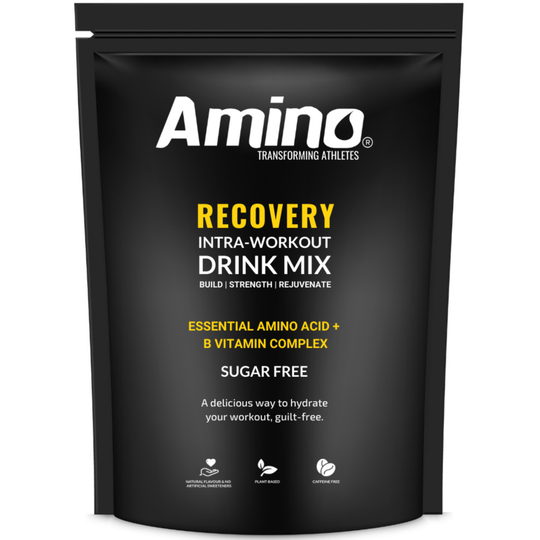 (Cherry , 22 Servings) Amino Recovery - EAA & BCAA Amino Acid Intra Workout Recovery Drink - Sugar Free & Vegan Friendly