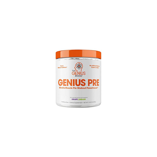 Genius Pre Workout - All Natural Nootropic Preworkout Powder & Caffeine-Free Nitric Oxide Booster with Beta Alanine and...