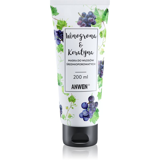 Anwen Grapes & Keratin Regenerating Mask for Hair Medium Porosity 200 ml
