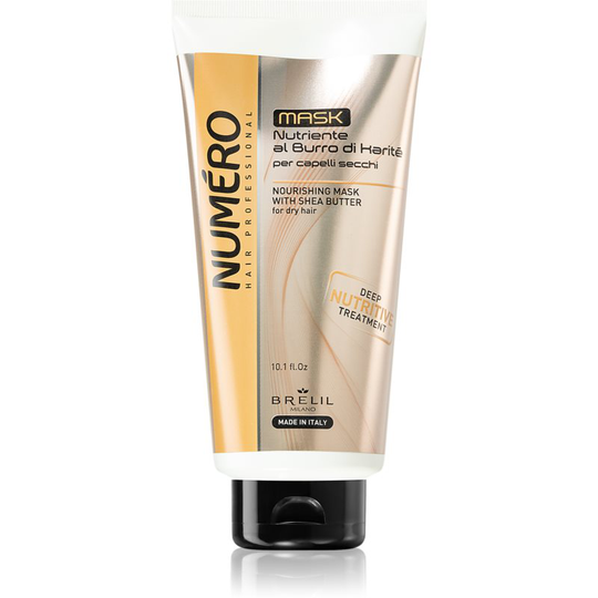 Brelil Numéro Nourishing Nourishing Mask With Shea Butter for Dry Hair 300 ml