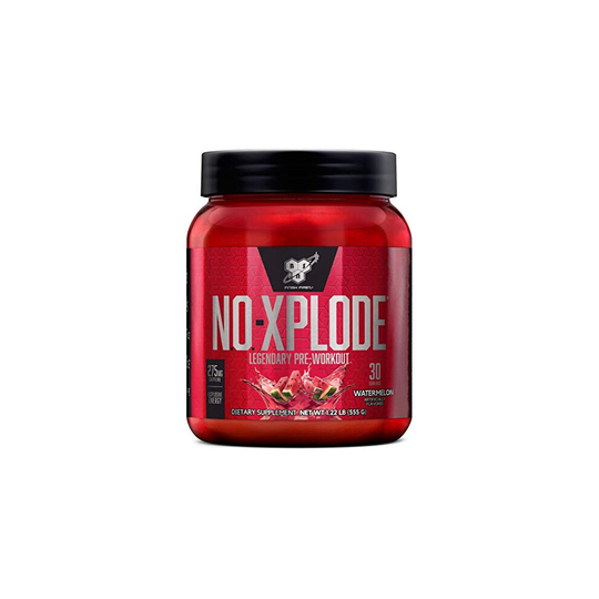 BSN N.O.-XPLODE Pre-Workout Supplement with Creatine, Beta-Alanine, and Energy, Flavor: Watermelon, 30 Servings