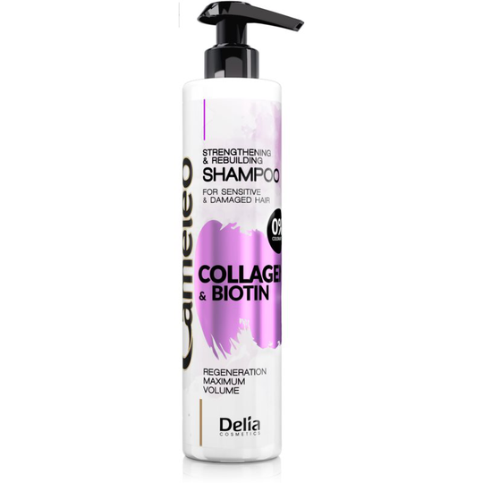Delia Cosmetics Cameleo Collagen & Biotin Energising Shampoo For Damaged And Fragile Hair 250 ml
