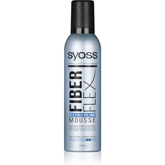 Syoss Fiber Flex Styling Mousse for Hair Volume 250 ml