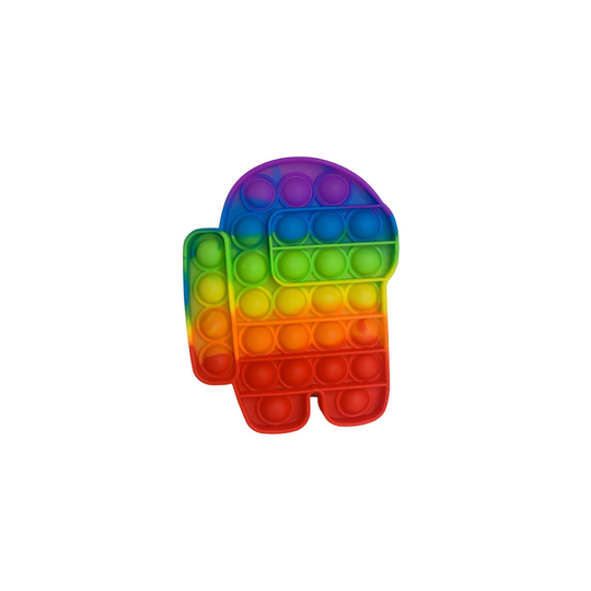 Rainbow Among Fidget Toys | Push & Pop Bubble Special Needs Stress Reliever .(Among us)