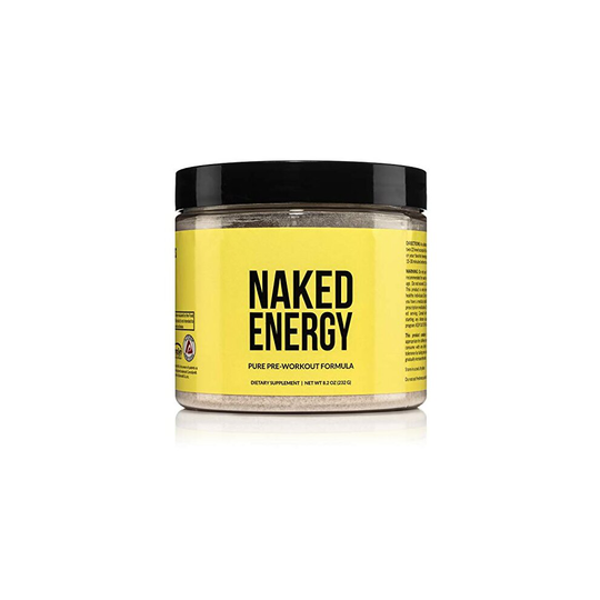 Naked Energy - All Natural Pre Workout Powder for Men and Women, Vegan Friendly, Unflavored, No Added Sweeteners, Colors...