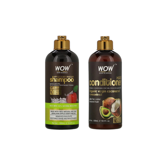 Wow Skin Science, Apple Cider Vinegar Shampoo & Conditioner Kit