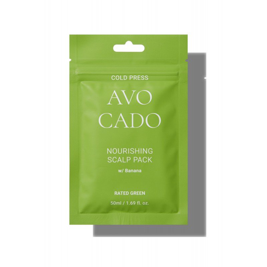 Rated Green Cold Press Avocado Nourishing Scalp Pack W/Banana - 5 Units