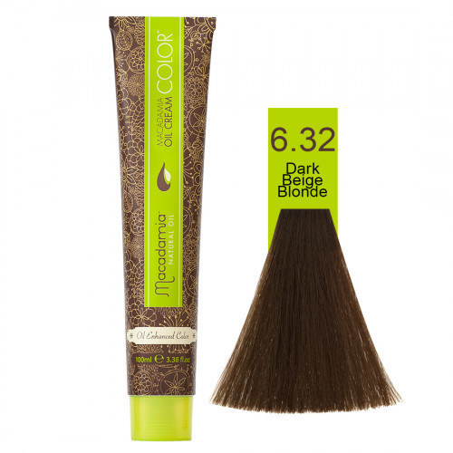 Macadamia Oil Cream Color 6.32 Dark Beige Blonde