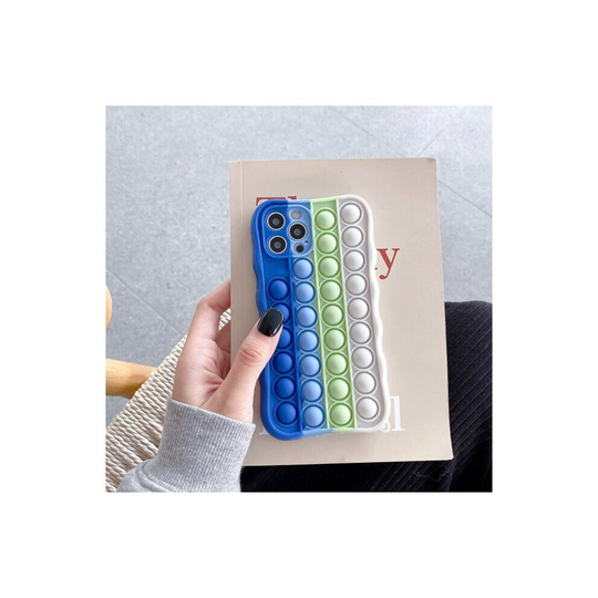 (iPhone 11, 3) Pop It Fidget Push Bubble Case - iPhone Models