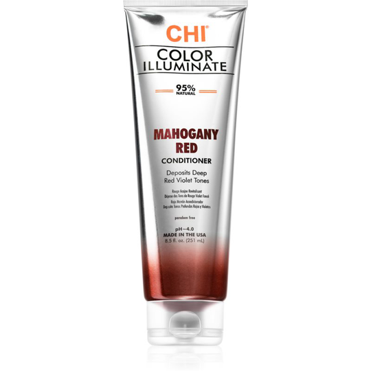 CHI Color Illuminate Toning Conditioner For Natural Or Coloured Hair Shade Mahogany Red 251 ml