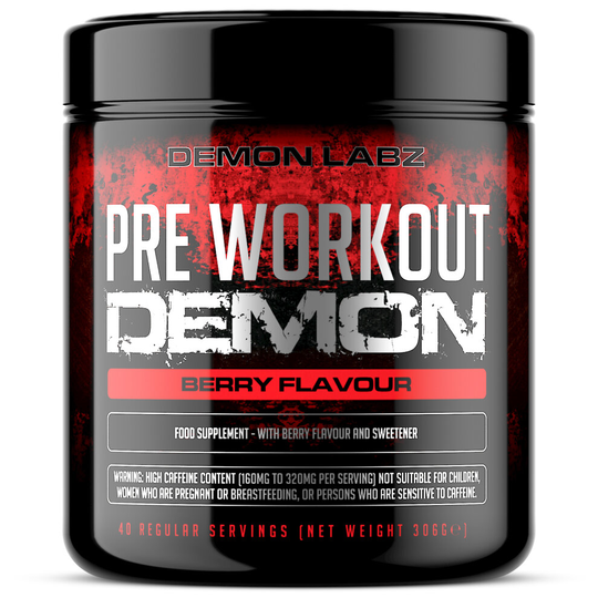 Pre Workout Demon (Berry Flavour) by Demon Labz - 40 Servings (320g)