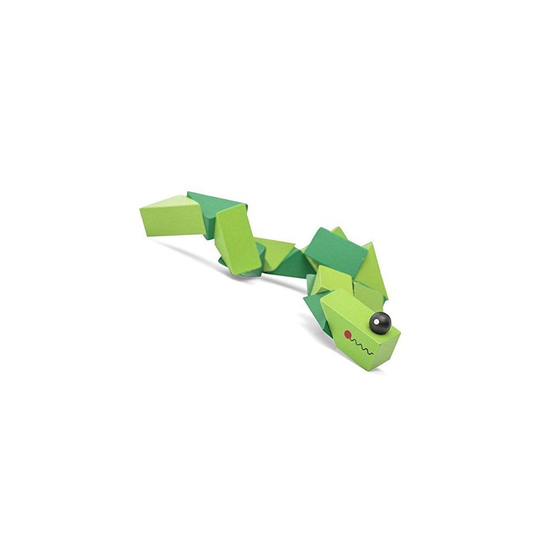 (Snake) Kids Wooden Twisty Fidget Animal Sensory Fiddle Toy Adhd Autism Stress Relief