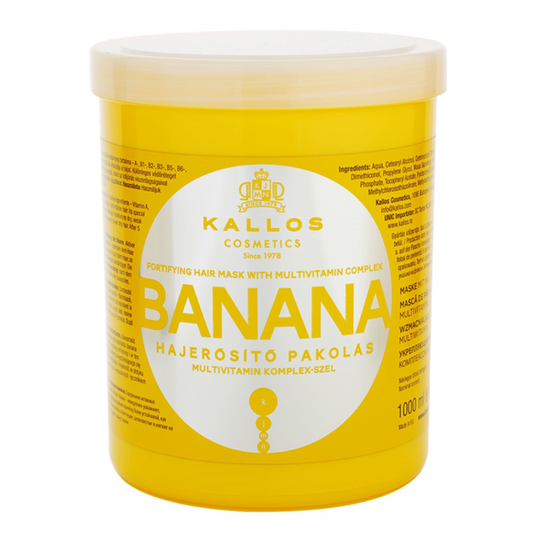 Kallos Banana Fortifying Mask With Multivitamine Complex 1000 ml