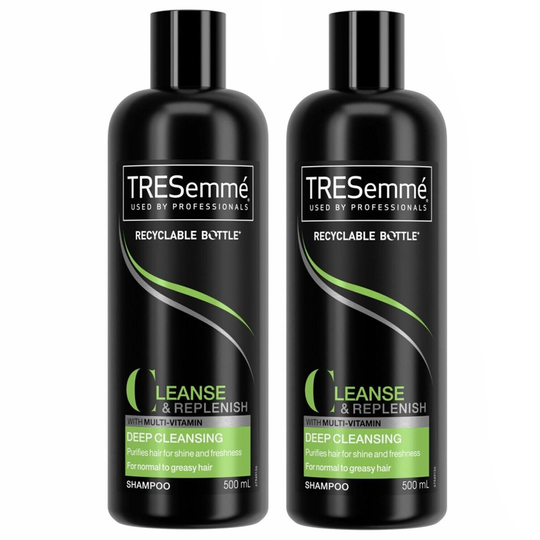 Tresemmé Cleanse & Replenish Deep Cleansing Shampoo 2 X 500Ml