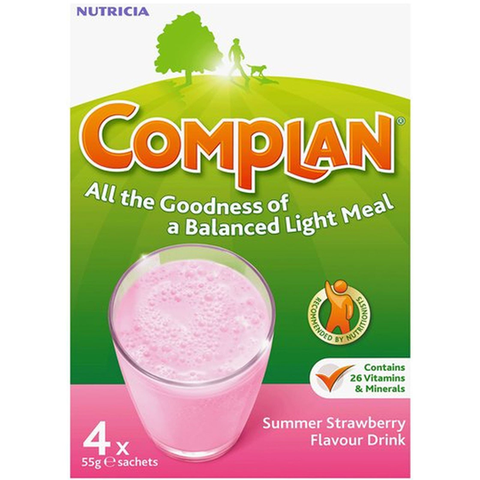 Complan Strawberry Flavour Sachets 55G X 4