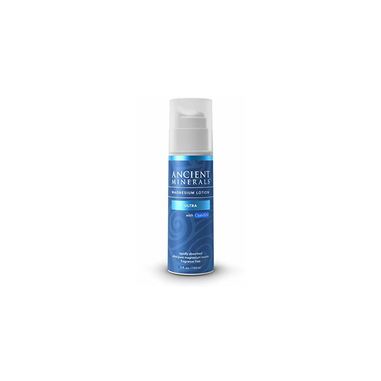 Ancient Minerals Magnesium Lotion ULTRA with MSM - Pure Genuine Zechstein Magnesium Lotion Supplement with MSM for Topical Application (5oz)