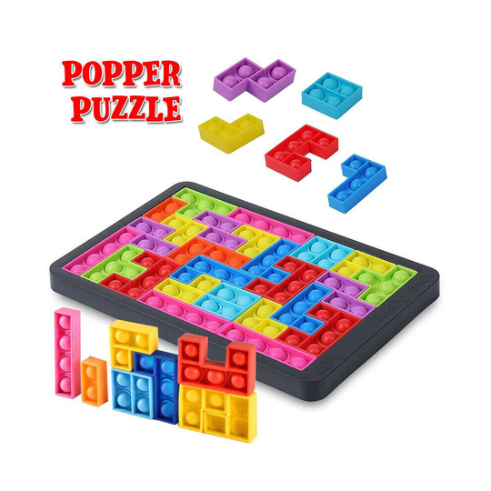 Popping It Bubble Sensory Fidget Toy Stress Relief Tetris Jigsaw Puzzle Toy Gift