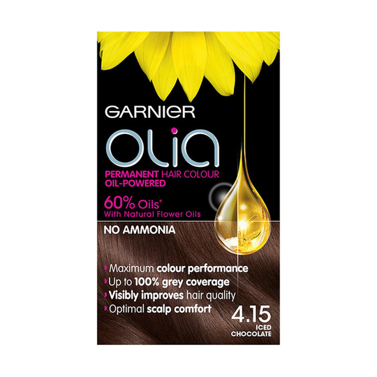 Garnier Olia 4.15 Iced Chocolate Hair Dye- 1 Kit