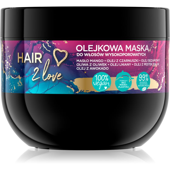 Eveline Cosmetics I'm Bio Hair 2 Love Intense Nourishing Mask for Dry and Porous Hair 300 ml