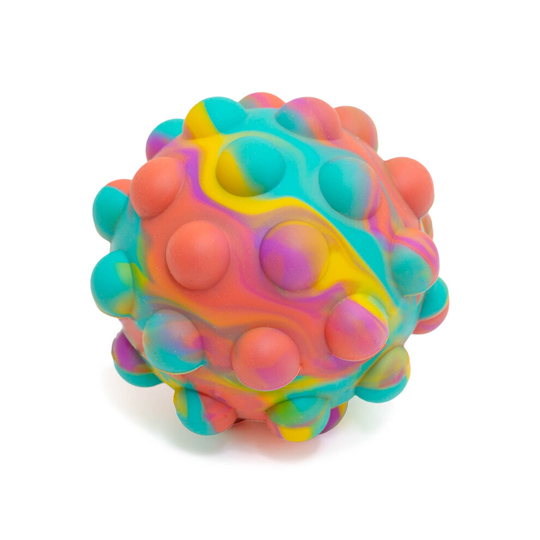 Push Pop Ball | Fidget Toy | Sensory Toy | Rainbow Pop | Silicone Stress Relief Toy| Squeeze Ball Game