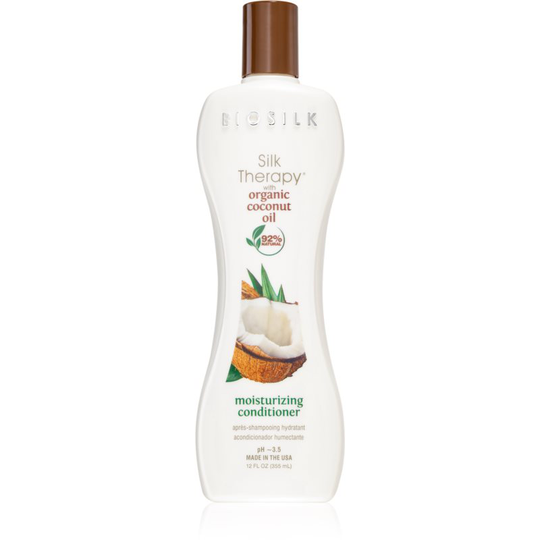 Biosilk Silk Therapy Moisturizing Conditioner with Coconut Oil 355 ml