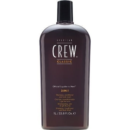 American Crew 3-in-1 Shampoo, Conditioner, Shower Gel 1000ml