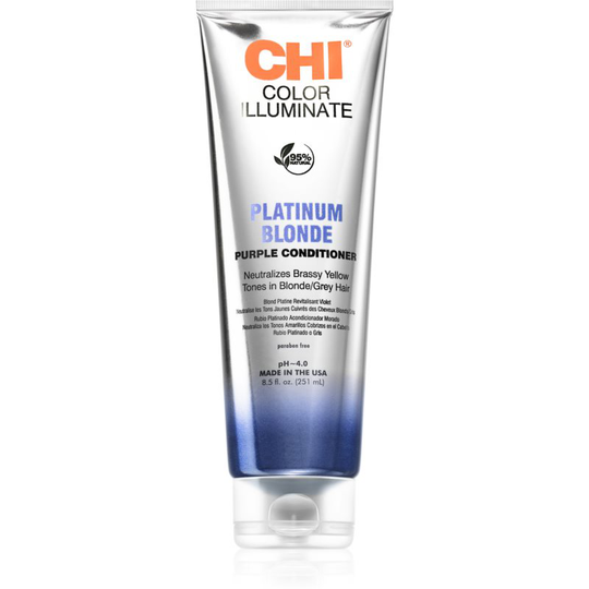 CHI Color Illuminate Toning Conditioner For Natural Or Coloured Hair Shade Platinum Blonde 251 ml