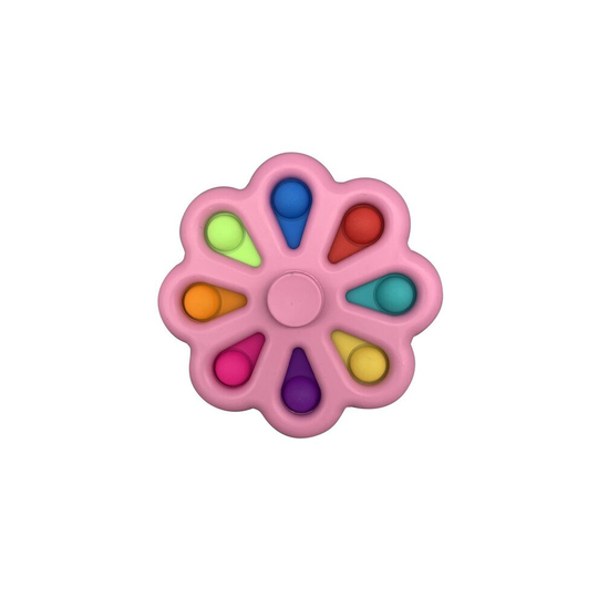 (PINK) Fidget Simple Dimple Toy Fa Brain Toys Stress Relief Hand Fidget Toys