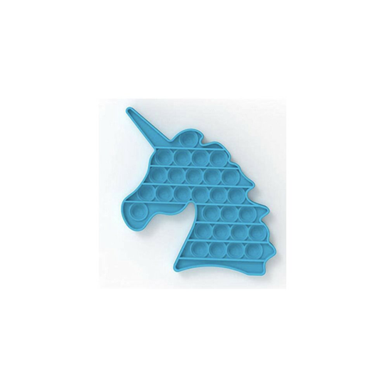 (Blue Unicorn) Bubble Sensory Fidget Kids Toy Special Needs Autism Stress Relief