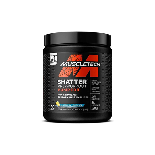 Shatter Pumped8 Pre-Workout, Blueberry Lemonade - 254 grams