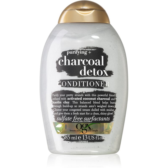 OGX Charcoal Detox Cleansing Conditioner For Weak Hair 385 ml