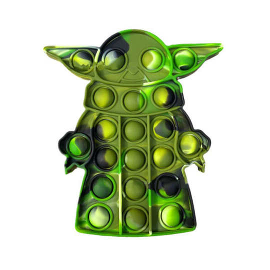 (Green) Baby Yoda Bubble Fidget Sensory Toy Popular Antistress Relief Hand Finger Push