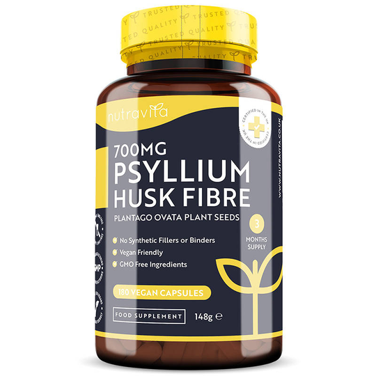 Nutravita - Psyllium Husk Fibre 700Mg - 180 Vegan Capsules
