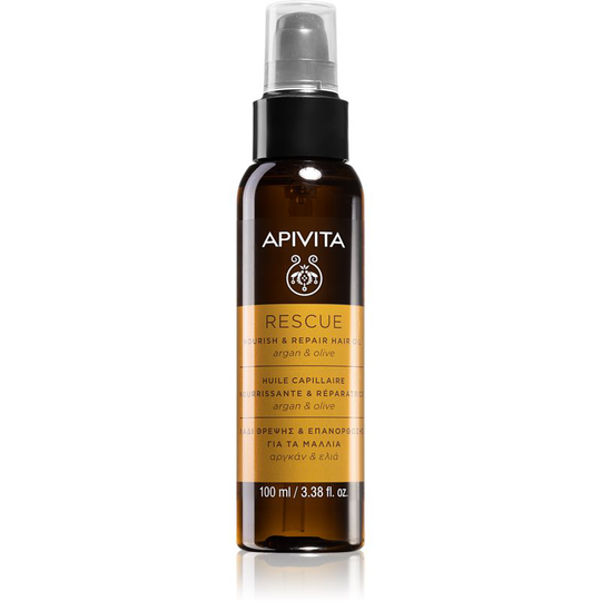 Apivita Holistic Hair Care Argan Oil & Olive Moisturizing and Nourishing Hair Oil With Argan Oil 100 ml