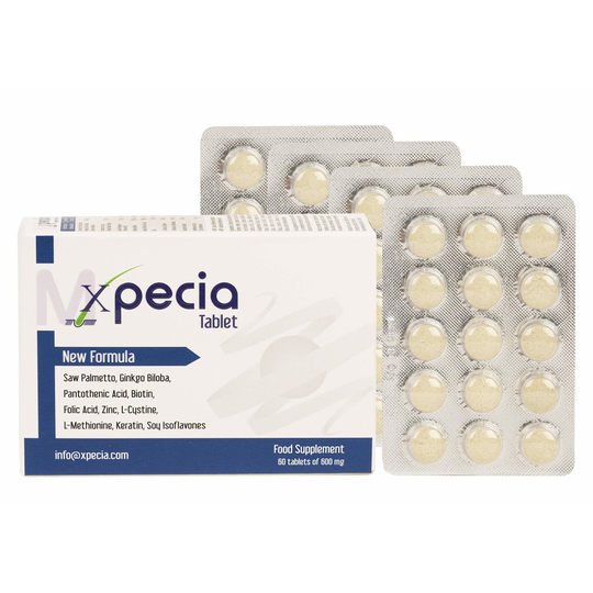 XPECIA FOR MEN ANTI HAIR LOSS DHT BLOCKER NEW HAIR GROWTH FORMULA 60 TABLETS