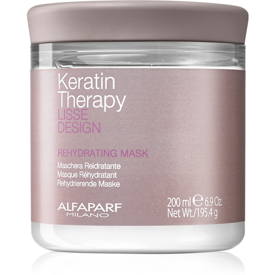 Alfaparf Milano Lisse Design Keratin Therapy Rehydrating Mask for All Hair Types 200 ml