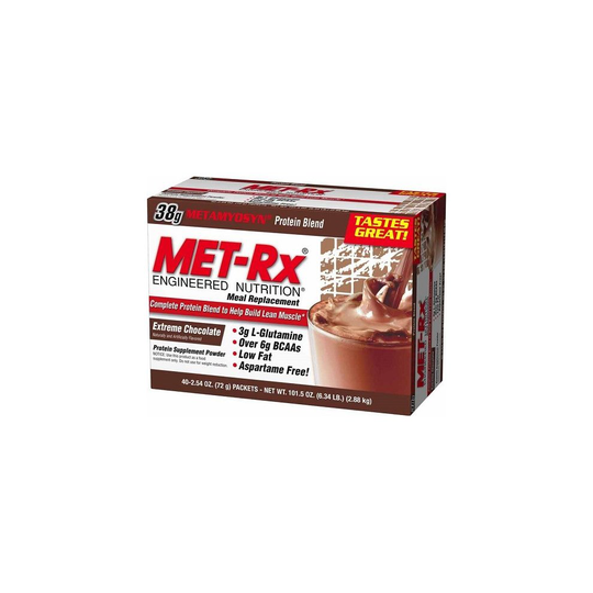 MET-Rx Original Meal Replacement, Extreme Chocolate, 40 packets
