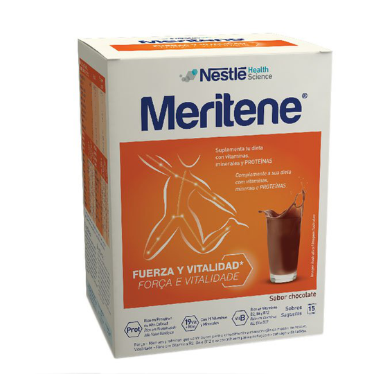 Meritene Supplement Soluble Powder Drink Chocolate x15