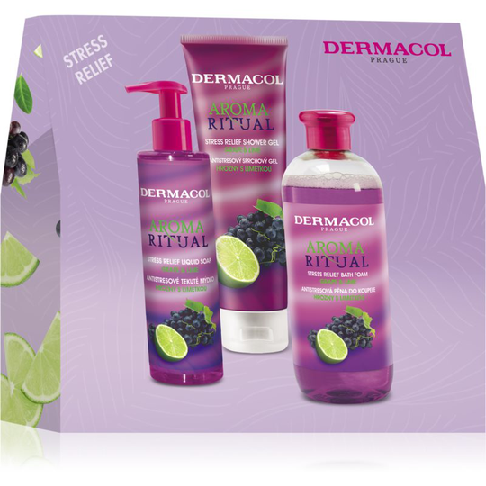 Dermacol Aroma Ritual Grape & Lime Gift Set (for Bath)