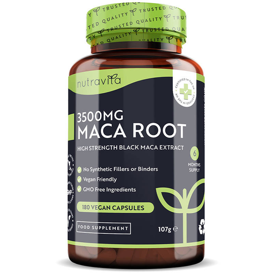 Nutravita - Maca Root 3500Mg - 180 Vegan Capsules - 6 Months Supply