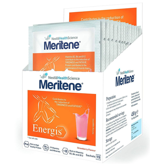 Meritene Energis Strawberry Shake 30G X 15