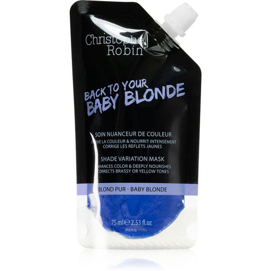 Christophe Robin Shade Variation Mask Bonding Color Mask for Hair Baby Blond 75 ml