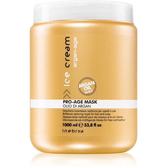 Inebrya Argan-Age Nourishing Hair Mask To Treat Frizz 1000 ml