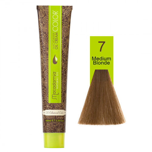 Macadamia Oil Cream Color 7.0 Medium Blonde